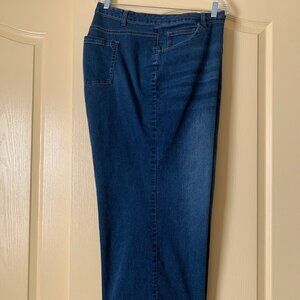 Denim 24/7 Stretch Waist Dark Jeans 12 (size 28)